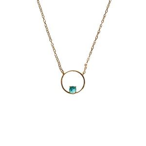 Charged turquoise necklace